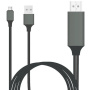 Adapter kabelowy USB-C i USB na HDMI dla iPad / MacBook - 2m - czarny