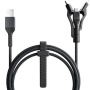 Nomad Kevlar uniwersalny kabel w oplocie PD 100W USB-A / USB-C / Lightning / micro USB do iPhone / iPad / MacBook / AirPods - 1,5 m - czarny