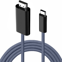 Szybki kabel USB-C/HDMI 4K 60 Hz do MacBooka - 1,8 m - czarny