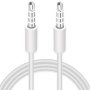 Kabel połączeniowy AUX - jack 3,5mm dla iPhone / iPad / iPod - 1m - biały