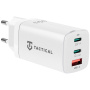 Tactical Zasilacz FlashBang GaN 65W 2x USB-C / USB-A do iPhone'a / iPada / MacBooka / AirPods - biały
