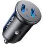 Ładowarka samochodowa JOYROOM CCN06 z portami 2x USB-C - 30W - czarna