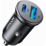 Ładowarka samochodowa JOYROOM CCN05 z portami USB-C / USB-A - 30W - czarna