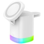 Magnetyczna podstawka ładująca 3 w 1 z obsługą MagSafe dla iPhone / Apple Watch / Airpods - biały