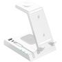 Bezprzewodowa podstawka ładująca 6 w 1 z portami USB-C / USB-A i kablem Lightning dla iPhone'a / Apple Watch / Airpods - biały