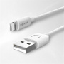USAMS T21 Zestaw adaptera z portem USB-A i kabla USB-A na Lightning - 10,5W - 1 m - biały