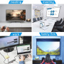 Hub YME68 9w1 - slot na kartę SD / TF / HDMI / gniazdo 3,5 mm / 2x USB-C / 3x USB-A na USB-C do MacBooka - szary