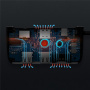 Hub YME68 9w1 - slot na kartę SD / TF / HDMI / gniazdo 3,5 mm / 2x USB-C / 3x USB-A na USB-C do MacBooka - szary