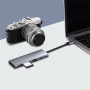 Hub YME68 9w1 - slot na kartę SD / TF / HDMI / gniazdo 3,5 mm / 2x USB-C / 3x USB-A na USB-C do MacBooka - szary