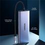 UGREEN CM490 Hub 9w1 - slot na kartę SD / TF / RJ45 / 2x HDMI / USB-C / 3x USB-A do USB-C - ciemnoszary
