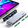 UGREEN CM424 Hub 5w1 - HDMI / 3,5 mm jack / USB-C / 2x USB-A do USB-C - szary
