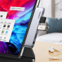 UGREEN CM424 Hub 5w1 - HDMI / 3,5 mm jack / USB-C / 2x USB-A do USB-C - szary