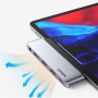 UGREEN CM424 Hub 5w1 - HDMI / 3,5 mm jack / USB-C / 2x USB-A do USB-C - szary