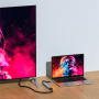 Hub 6w1 - HDMI / 2x USB-C / 3x USB-A do USB-C - ciemnoszary
