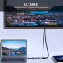 Hub ENKAY 5w1 - HDMI / 3,5 mm jack / USB-C / 2x USB-A do USB-C - szary