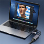 T30B 2w1 adapter Ethernet - RJ45 na USB-C / USB-A - szary