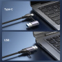 T30B 2w1 adapter Ethernet - RJ45 na USB-C / USB-A - szary