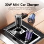 Ładowarka samochodowa ESSAGER ES-CC07 z portami USB-C / USB-A - 30W - czarna