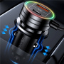 USAMS US-CC167 zestaw ładowarki samochodowej z portami USB-C / USB-A i kablem USB-C - 60W - 1 m - czarny