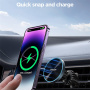 JOYROOM JR-ZS240 Pro magnetyczny uchwyt samochodowy do kratki wentylacyjnej z ładowaniem bezprzewodowym do iPhone - ciemnoszary