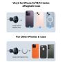 JOYROOM JR-ZS240 Pro magnetyczny uchwyt samochodowy do kratki wentylacyjnej z ładowaniem bezprzewodowym do iPhone - ciemnoszary
