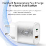Yesido YC47 Zestaw adaptera z portami USB-C / USB-A i kabel USB-C do Lightning - 20W - 1 m - czarny