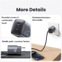 USAMS CC305 GaN Szybka Ładowarka Adapter z 2x USB-C - 45W - ciemnoszary
