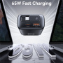 USAMS CC299 Zestaw adaptera z portami USB-C / USB-A i wysuwanego kabla USB-C - 65W - biały