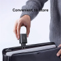 USAMS CC299 Zestaw adaptera z portami USB-C / USB-A i wysuwanego kabla USB-C - 65W - biały