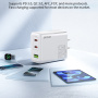 WEKOME WP-U66 GaN Szybka ładowarka sieciowa z portami 2x USB-C / USB-A - 65W - biała