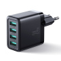 JOYROOM JR-TCN03 adapter ładowarki z 4x portami USB-A - 24W - czarny