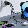 JOYROOM JR-TCN03 adapter ładowarki z 4x portami USB-A - 24W - czarny