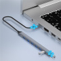ADS-303C 7w1 hub - 7x USB-A na USB-C - szary
