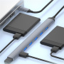 ADS-303C 7w1 hub - 7x USB-A na USB-C - szary