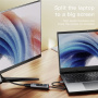 Hub Yesido HB22 5w1 - HDMI / USB-C / 3x USB-A do USB-C - szary