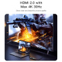 Hub Yesido HB22 5w1 - HDMI / USB-C / 3x USB-A do USB-C - szary