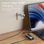 Hub Yesido HB22 5w1 - HDMI / USB-C / 3x USB-A do USB-C - szary