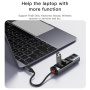 Hub Yesido HB22 5w1 - HDMI / USB-C / 3x USB-A do USB-C - szary