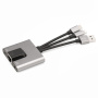 NK-1056S Redukcja 3w1 - RJ45 / 3,5 mm jack / USB-C do USB-C / Lightning / USB-A - szary