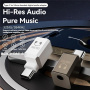 Mini redukcja audio - z 3,5 mm jack na USB-C - biała