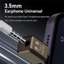 Mini redukcja audio - z 3,5 mm jack na USB-C - biała