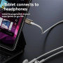 Mini redukcja audio - z 3,5 mm jack na USB-C - biała