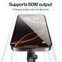 Yesido GS28 mini adapter ładowania i danych - Lightning na USB-C - czarny