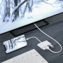 Redukcja 5w1 - HDMI / 3,5 mm jack / Lightning / 2x USB-A na Lightning - biała