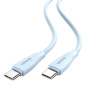USAMS US-SJ716 kabel ładująco-transmisyjny - USB-C do USB-C - 1 m - niebieski