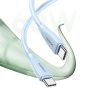 USAMS US-SJ716 kabel ładująco-transmisyjny - USB-C do USB-C - 1 m - niebieski