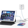 USAMS US-SJ717 kabel ładująco-transmisyjny - USB-C do Lightning - 1 m - biały