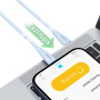 USAMS US-SJ717 kabel ładująco-transmisyjny - USB-C do Lightning - 1 m - biały
