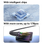 Yesido CA165L 2w1 Opleciony kabel ładująco-transmisyjny - USB-C / USB-A do Lightning - 1,2 m - czarny