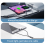 ESSAGER Uniwersalny kabel 2w1 w oplocie do ładowania i transmisji danych - USB-C do USB-C / Lightning - 1,2 m - czarny